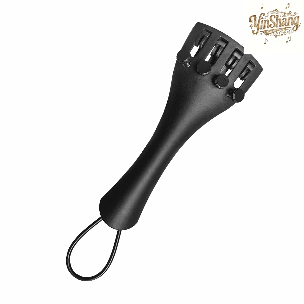 

High-End Carbon Fiber Violin Tailpiece Adjustable Tailgut Pull-String Plate with Drawstring Board Musical Instrument Part
