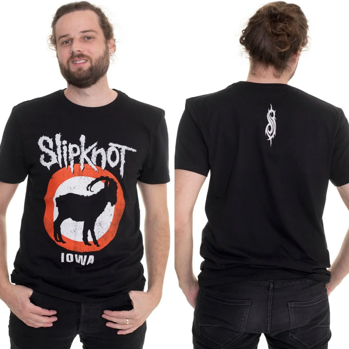 Classic Iowa Goat Slipknot Band T-Shirt Cotton Graphic Tee Men Women Summer Streetwear