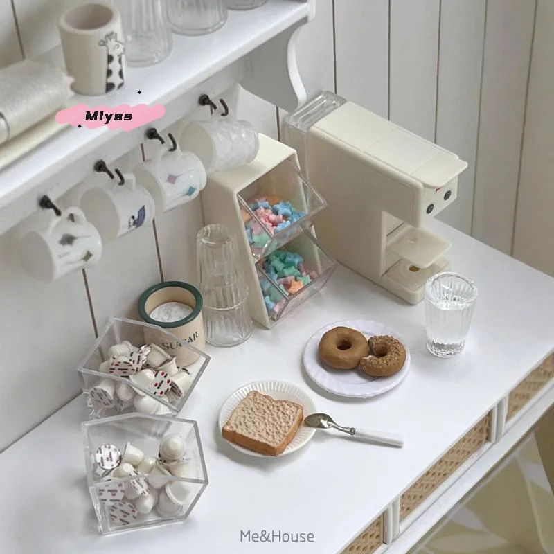 1/12 Schaal Dollhouse Gold Bar Veilig Mini Model Set Simulatie Miniatuur Wachtwoord Veilige Opbergkast Voor Thuis Scène Decoratie