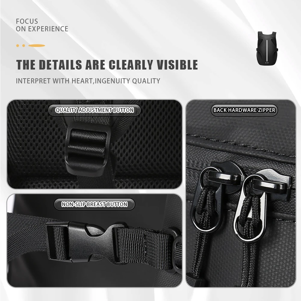 오토바이 방수 다기능 오토바이 배낭, 클래식 대용량, 반사 자전거, 사이클링 여행 가방