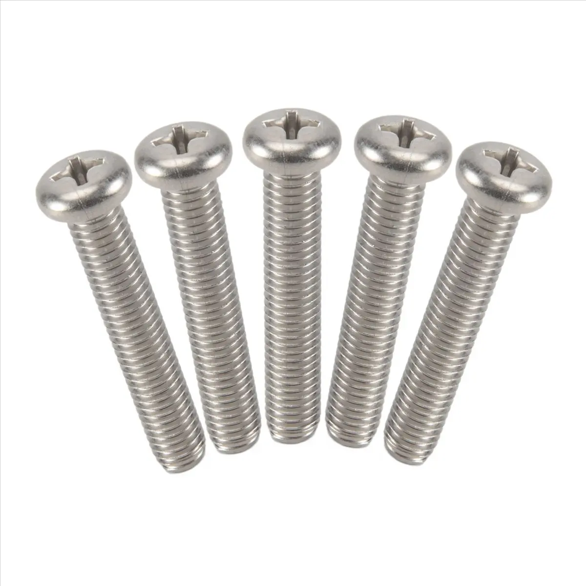 Top Sale M8 x 45mm 304 Stainless Steel Machine Bolt 5pcs