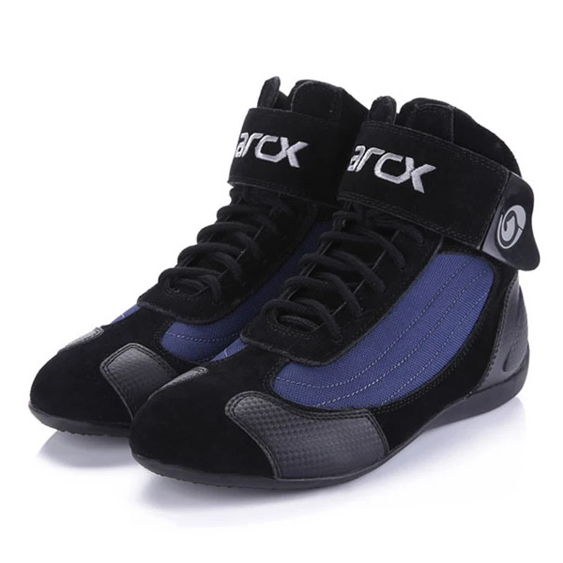 ARCX Motorcycle Boots Riding Shoes Suede Leather Ankle Protection Shoe Summer Breathable Motocross Racing Motorcycle Accessories