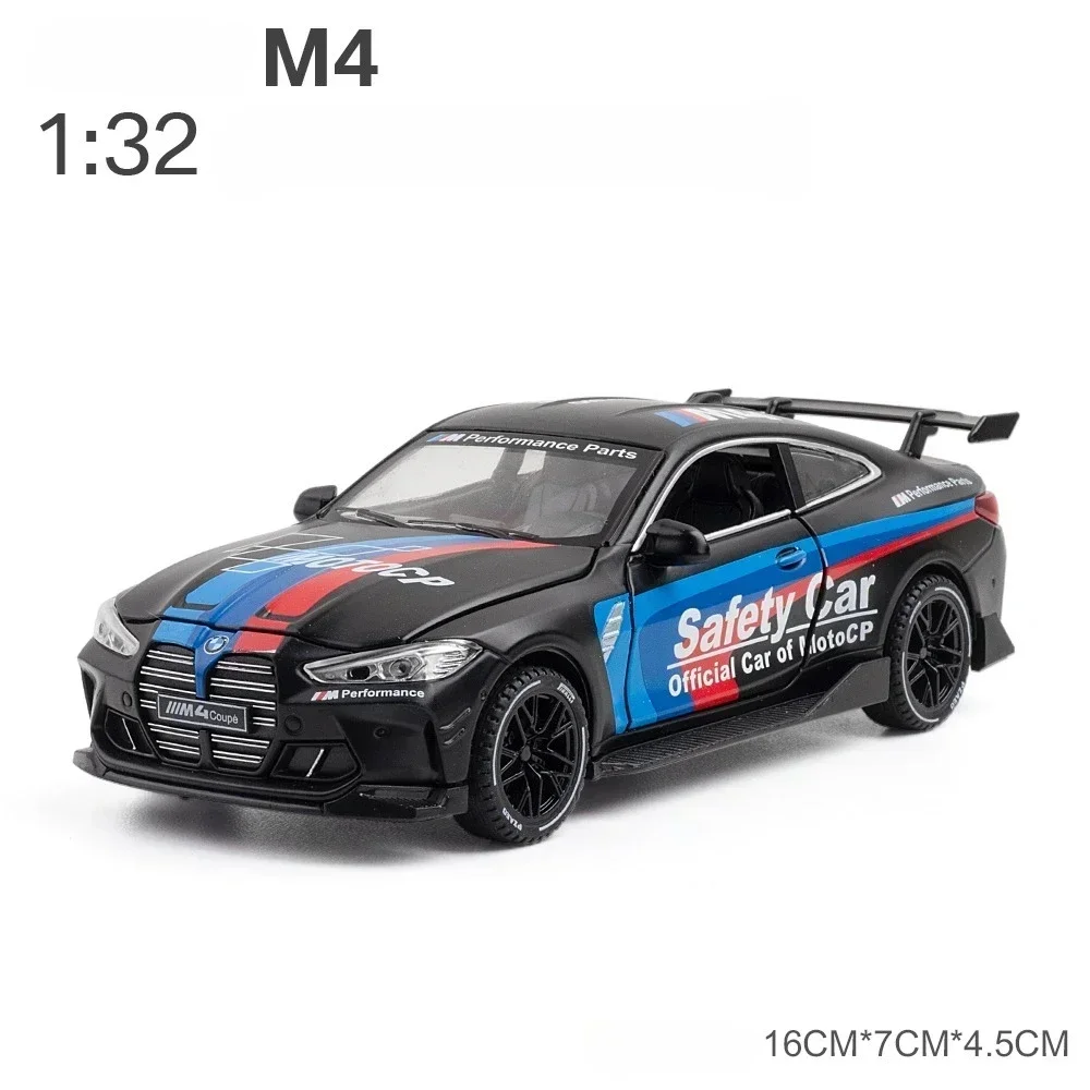 New! 1: 32 for BMW Car Model M4 GT3 M8 X5 Gtr Version Coupe Simulation Alloy Small Model Decorations Gifts Sound and Light Effec