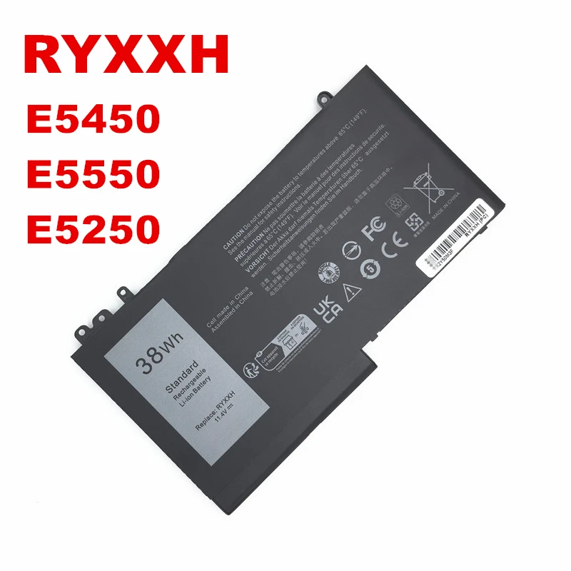 RYXXH 11.4V  38Wh /3420mAh battery For DELL Latitude E5450 E5550 E5250