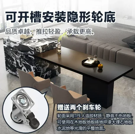 Rotating island slide rail hardware accessories pull-out island track slide translation retractable island table guide rail