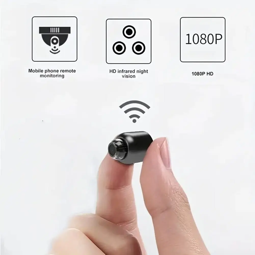 Minicámara de vigilancia con Wifi, videocámara inalámbrica HD 2024 P, IP, WiFi, grabadora de Audio secreta, DVR, Cámara de Acción, 1080