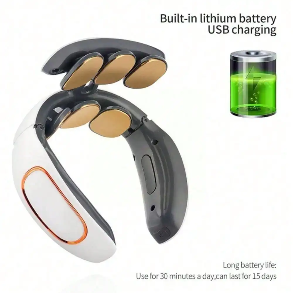 6 Kepala Pemijat Serviks Pemijat Bahu dan Leher Denyut Listrik Pelindung Leher Cerdas Rumah Tangga Pijat Multifungsi