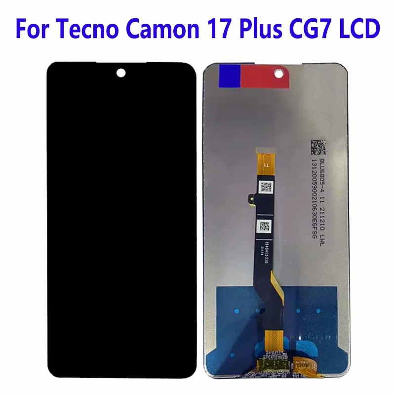 

For Tecno Camon 17 Plus LCD Display Touch Screen Digitizer Assembly For Tecno Camon 17 Plus CG7 Replacement Accessory