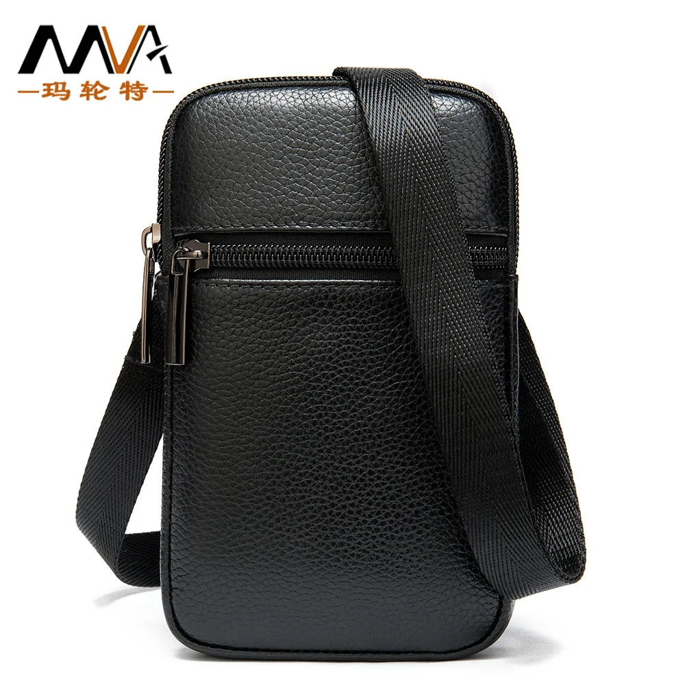 Casual Genuine Leather Messenger Bags Mens Bag For Men Small Phone Bag Men\'s Crossbody Bag Shoulder Male Cross body Bags Luxury