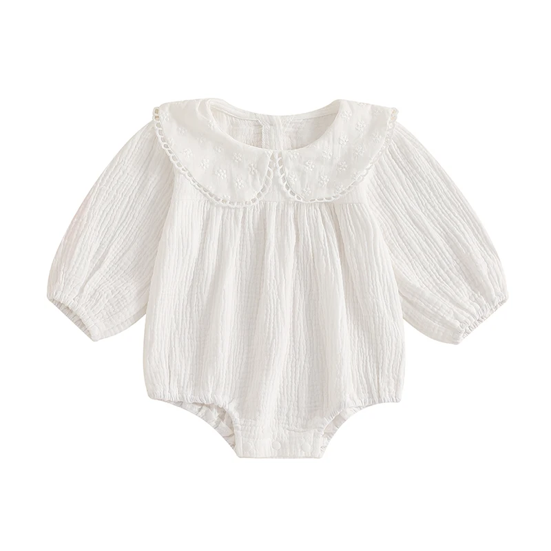 

Комбинезон для маленьких девочек с короткими рукавами и рюшами на воротнике с цветочным принтом, комбинезон для летнего пляжного отдыха и праздничной одежды