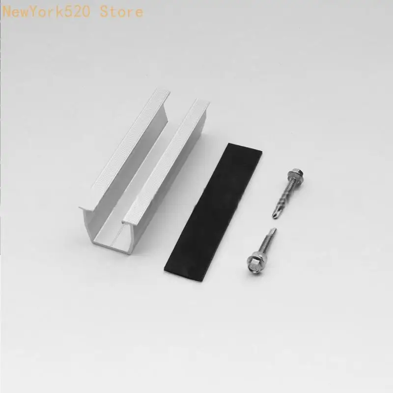N84C 6PCS頑丈なアルミニウム合金ソーラーパネル取り付けブラケットアクセサリーさまざまな屋根の種類と海洋アプリケーション
