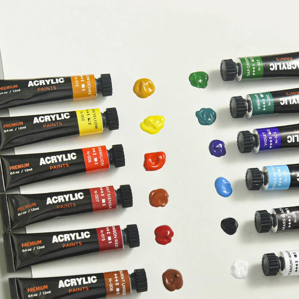 

30 цветов, 12 мл, набор алюминиевых трубок с акриловым пигментом для рисования граффити, художественная краска «сделай сам»