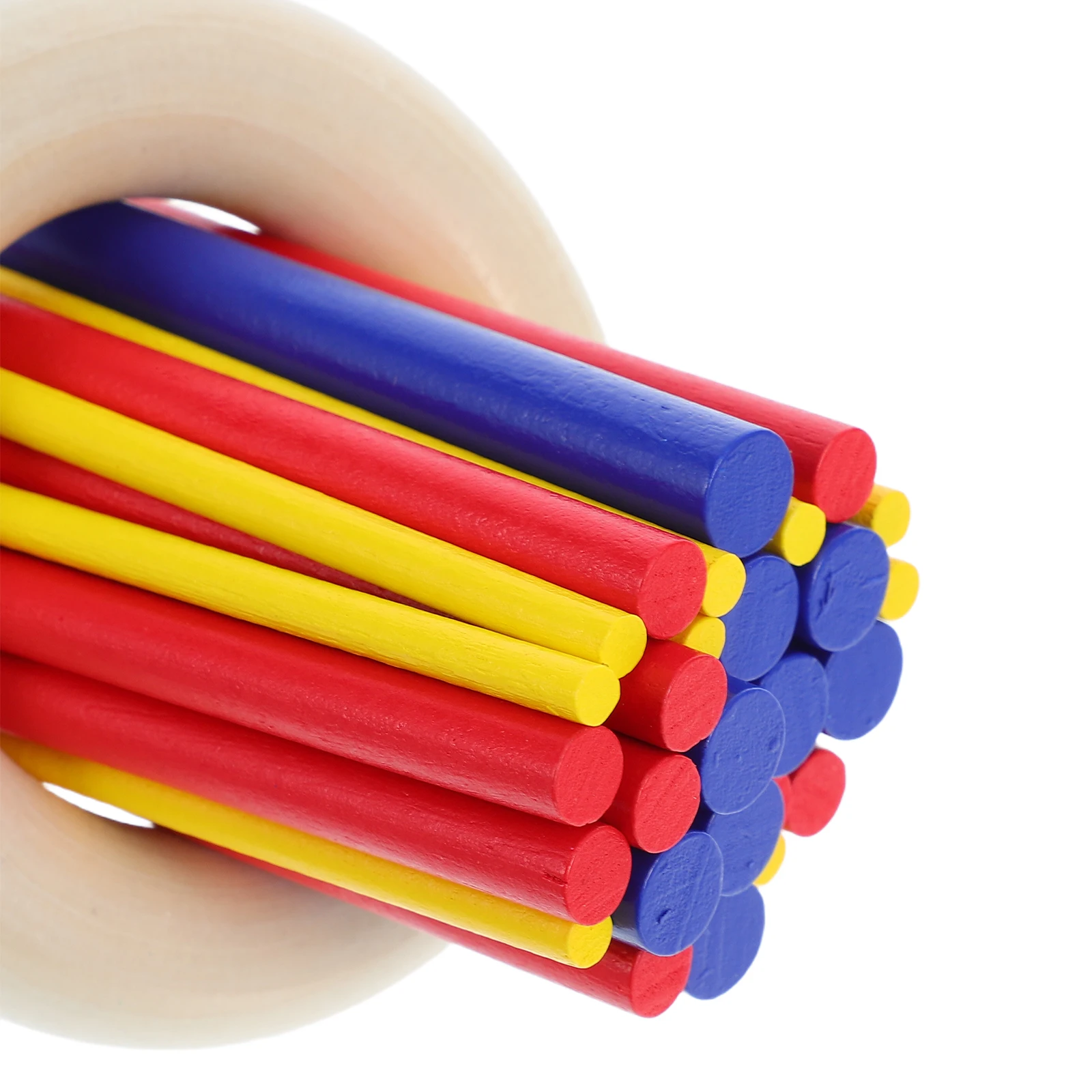 1 Juego de equilibrio de madera colorido, coordinación mano-ojo, pensamiento lógico, constructor de habilidades, palos de pastilla, juego de equilibrio