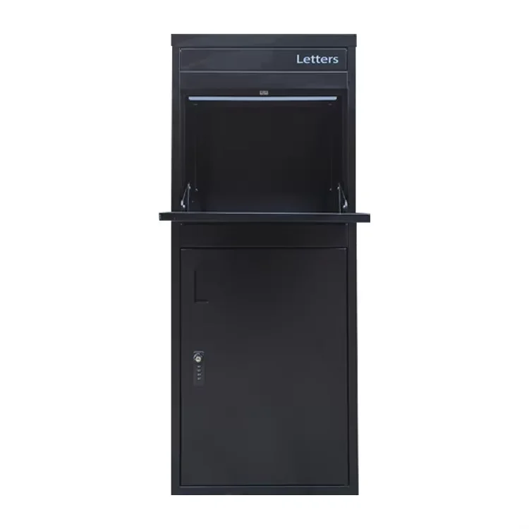 High Quality Customized Metal Parcel Lock Drop Box Outdoor Free Standing Long Lasting