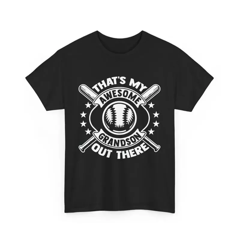 Baseball Lover That's My Awesome Grandson Out There T Shirt