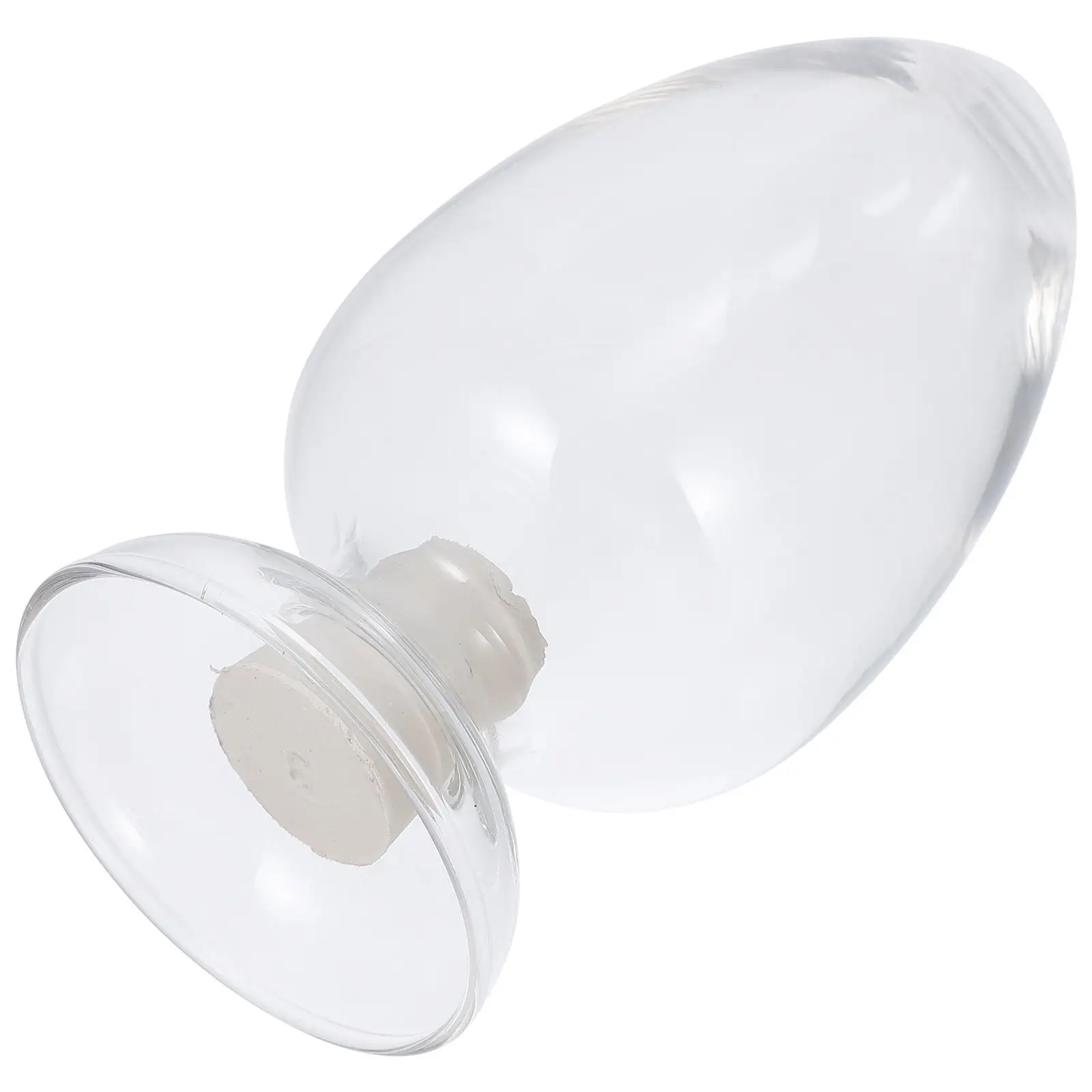 

Glass Sample Vial Bottle with Stopper Flask Specimen Display Wide Mouth Lab Chemical Bottles
