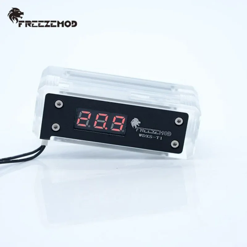 FREEZEMOD Computer Water Cooling Temperature Display Sensor Digital Monitoring RGB Acrylic/POM WDXS-T1