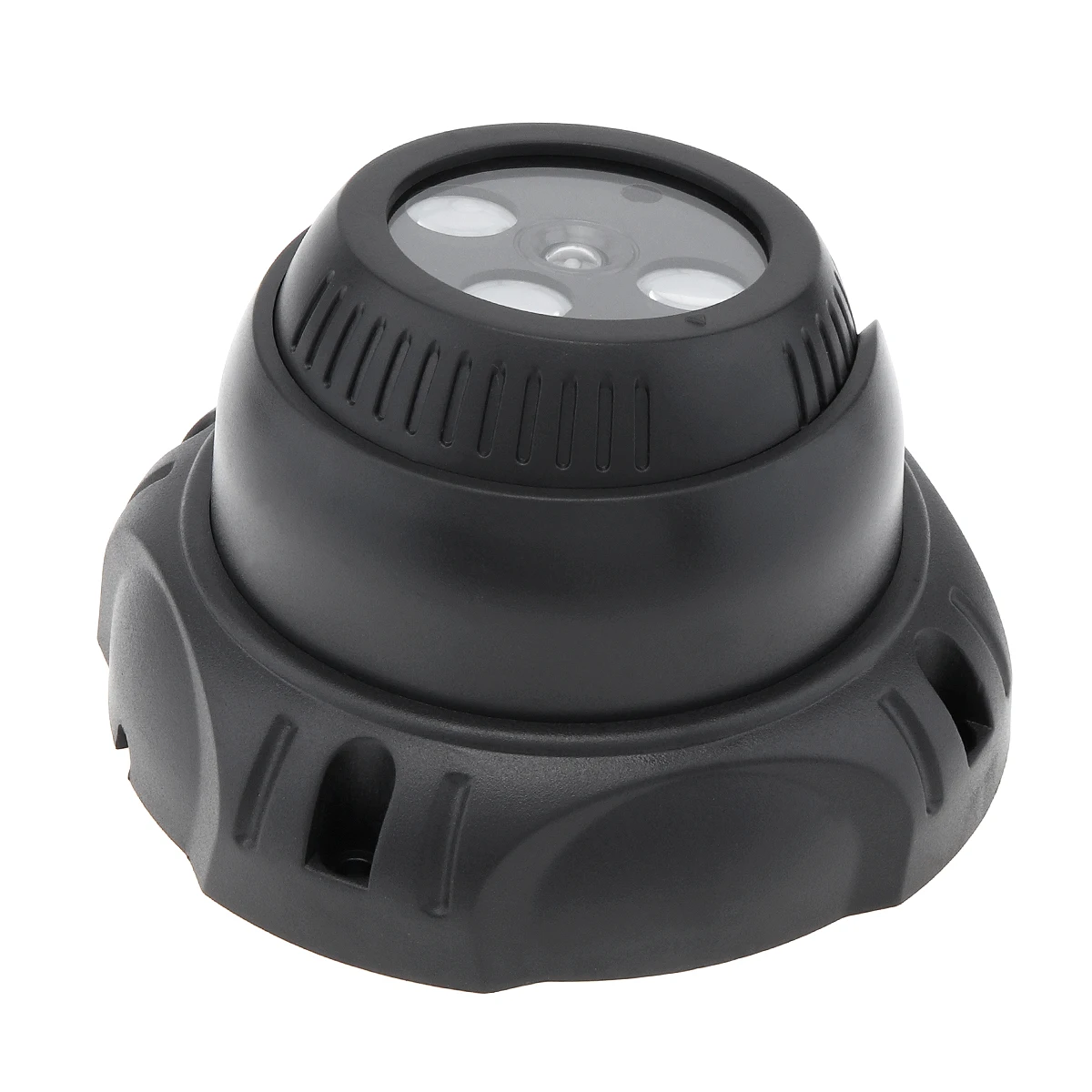 3つのライトを備えた小型のシミュレートされたセキュリティカメラ,点滅するLEDライト,赤色ライト,シミュレーションモニター