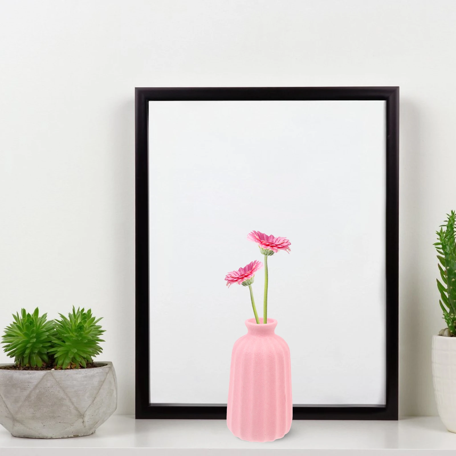 

3Pcs Decorative Ceramic Vase Creative Simple Style Flower Container Desktop Plant Pot Ornament Ceramic Vase Decorative Plant Pot