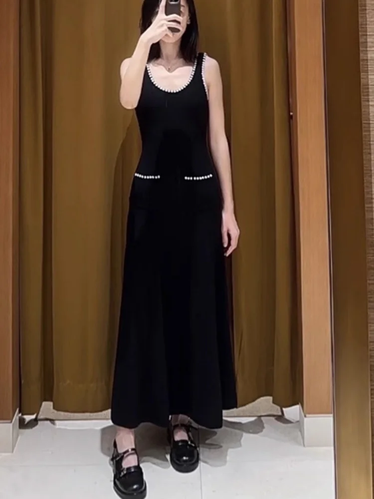 Ele ort Sve Knitted Cardigan And Long Skirt Set with Heavy Embelliment Drill High-End Version European Sle Women...