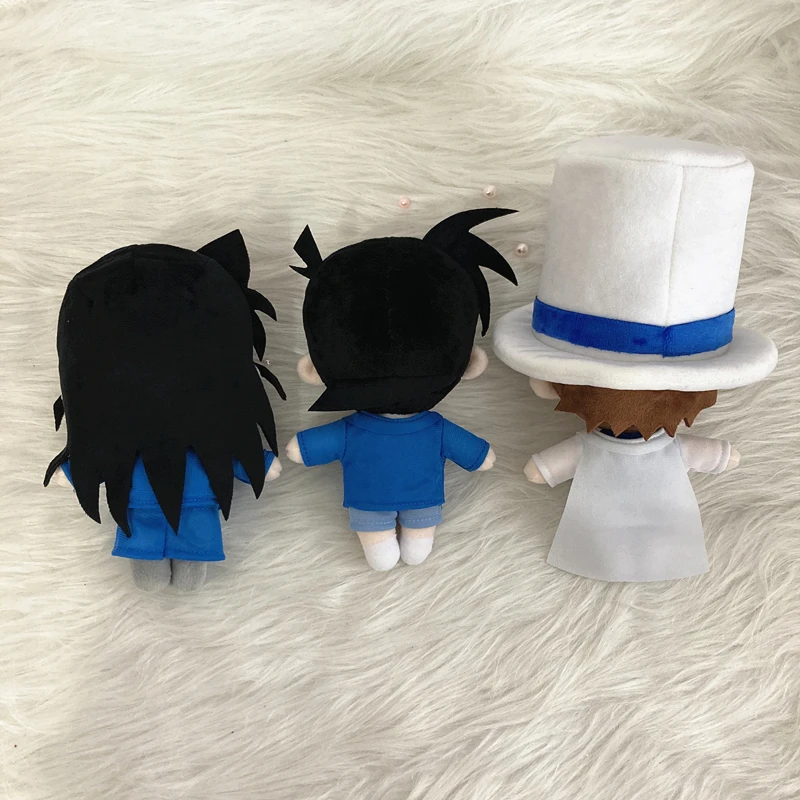 Detective Conan Plush Doll Toy 20cm Conan Kaitou Kiddo Rachel Moore Anime Cute Soft Stuffed Pillow Kids Gift