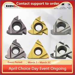 11ER/16ER H01/PRC/YZ5018 Thread Turning Tool Carbide Insert CNC Lathe Slotting A55 A60 AG55 AG60 1.0/1.25 /1.5/2.0/2.5/3.0 ISO