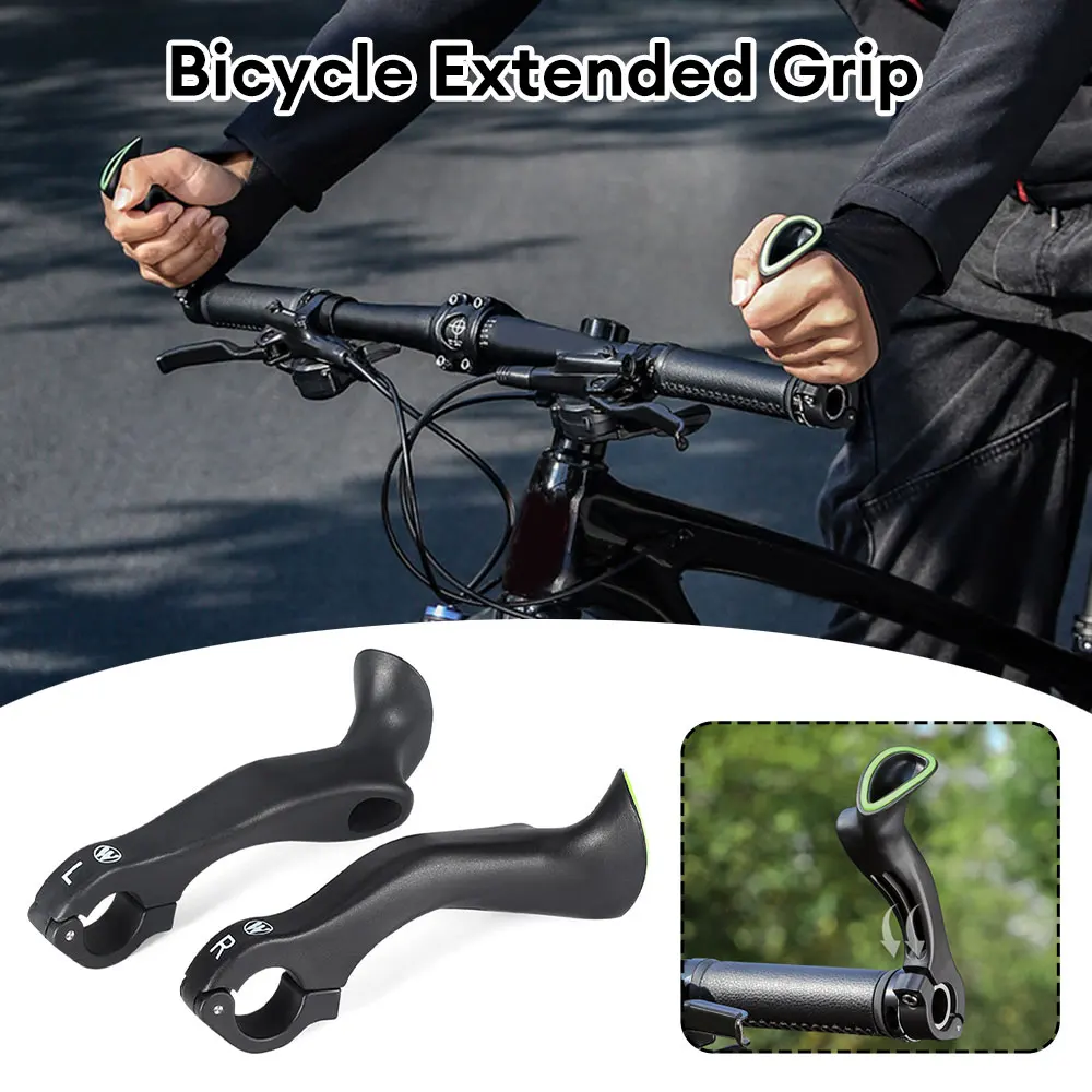 

MTB Bicycle Bar Ends 22.2mm Ergonomic Mountain Bike Inner Bar Ends Nylon Reflective Handlebar Grips Cycling Handlebar Cover