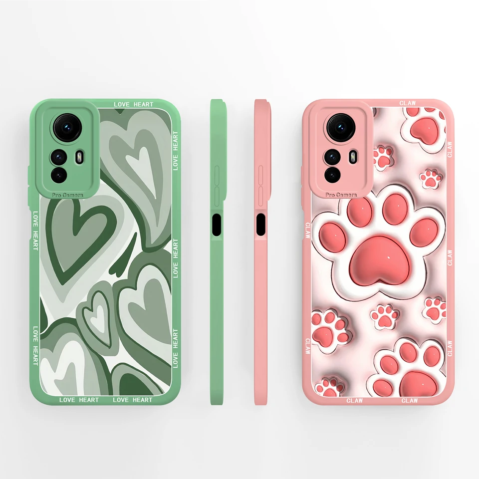 Fällen Für Redmi Hinweis 12S 12R 12Turbo Bunte Schmetterling Katze Kamera Schutz Zurück Abdeckung Für Redmi Hinweis 12 Turbo note12s Capa