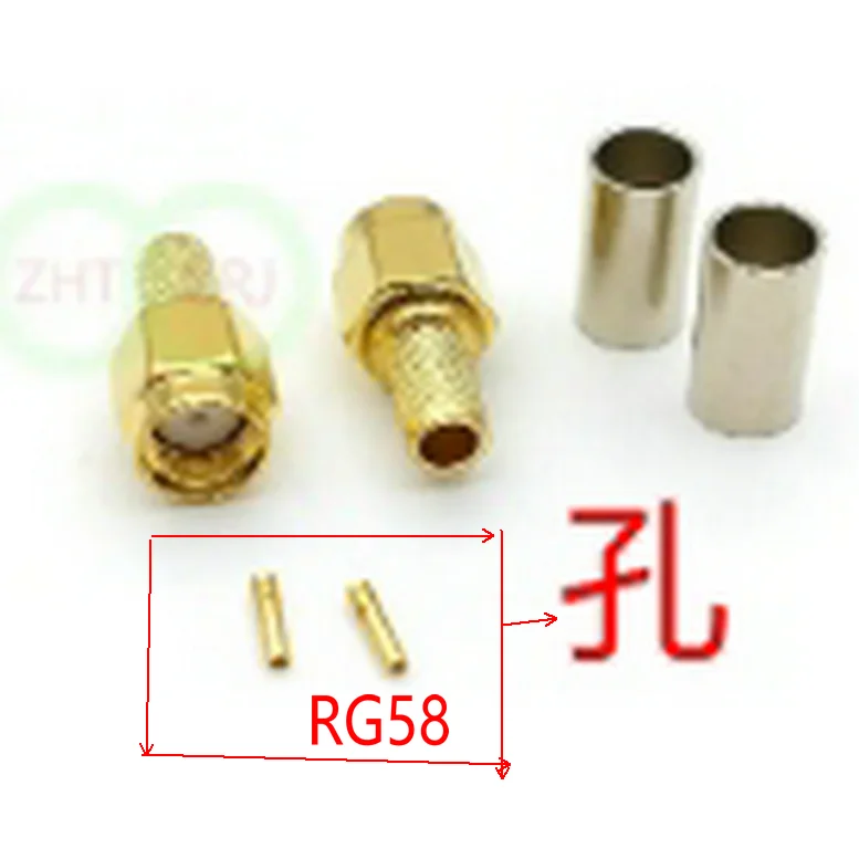 

SMA RG58 LMR195 cable (Just pin, no connectors included RG58 pin for SMA RG58 Coax Coaxial adapter CONNECTOR