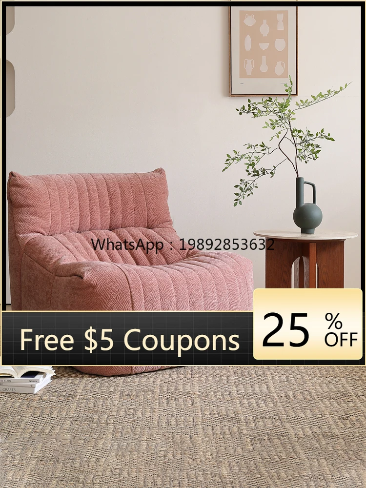 YFY Leisure Chair Lazy Sofa Living Room Pure Sponge Balcony Bedroom Internet Celebrity Single Sofa Chair