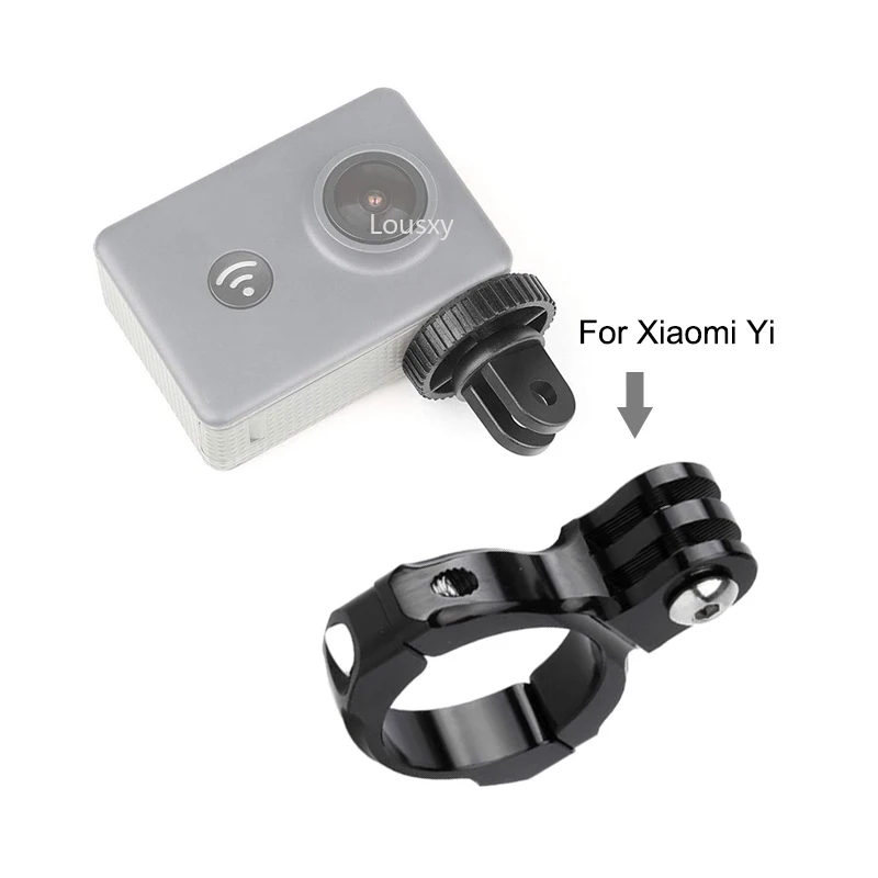 Kamera aksi stang sepeda motor, dudukan aluminium untuk GoPro Hero 12 11 10 9 8 7 6 5 Xiaomi Eken Sjcam Go Pro