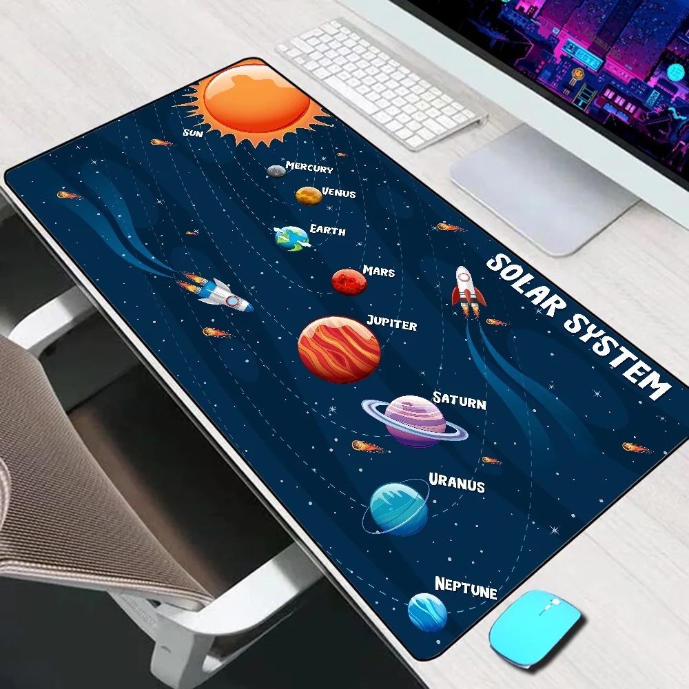 Universe Space Solar System Planet Large Mouse Pad Gaming Accessories Mouse Mat Keyboard Mat PC Gamer Desk Pad Computer Mousepad