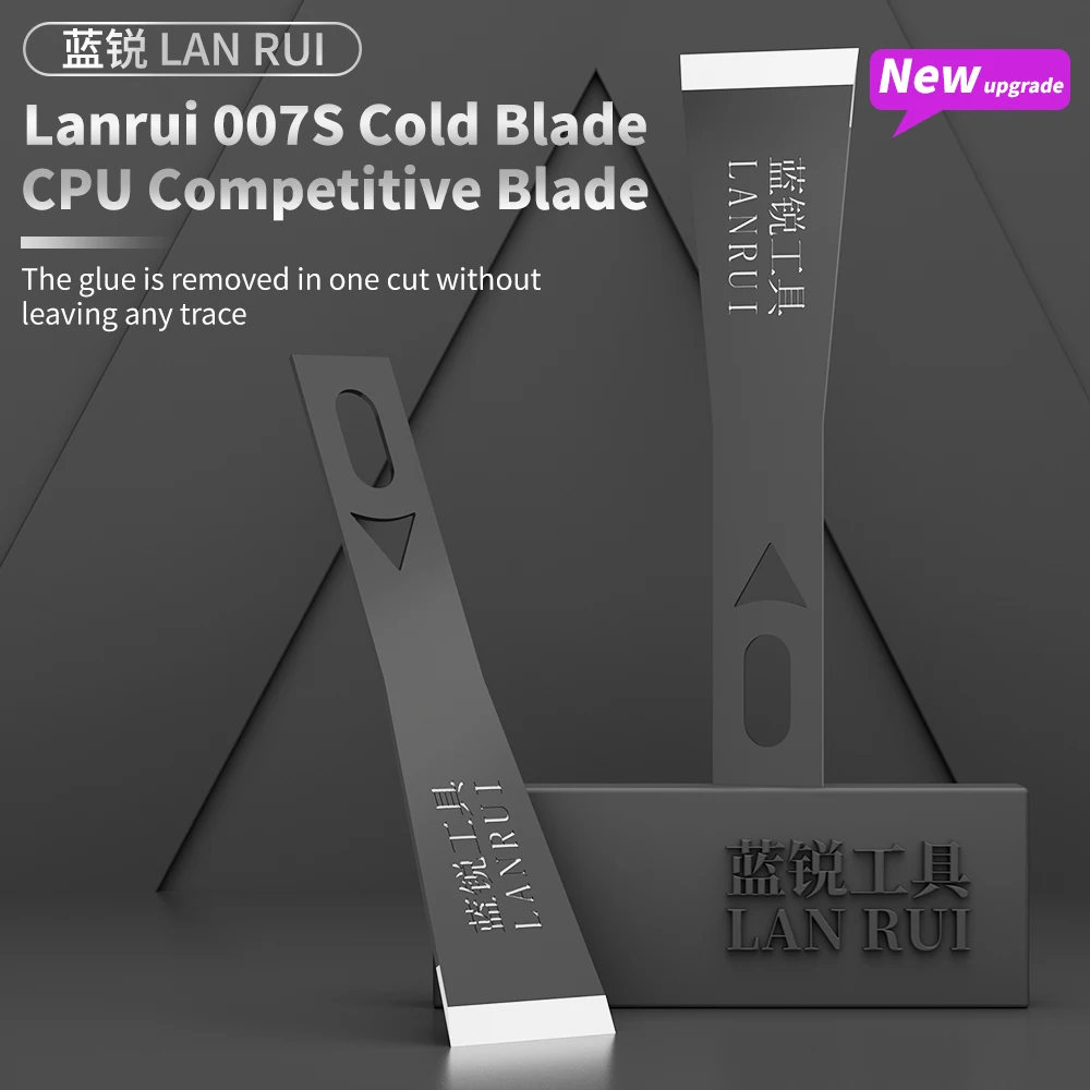 Lanrui 007S 10PCS Cold Blade CPU Competitive Blade For PCB IC Glue CPU Vinyl Removal BGA NAND Chips Lifting Layer Disassembling