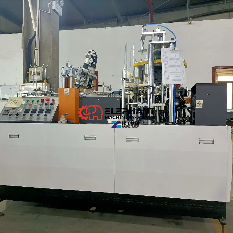 Automatic High Speed Precision Paper Cup Machine Disposable Coffee Tea Cup Rim Forming Processing Production Equipment