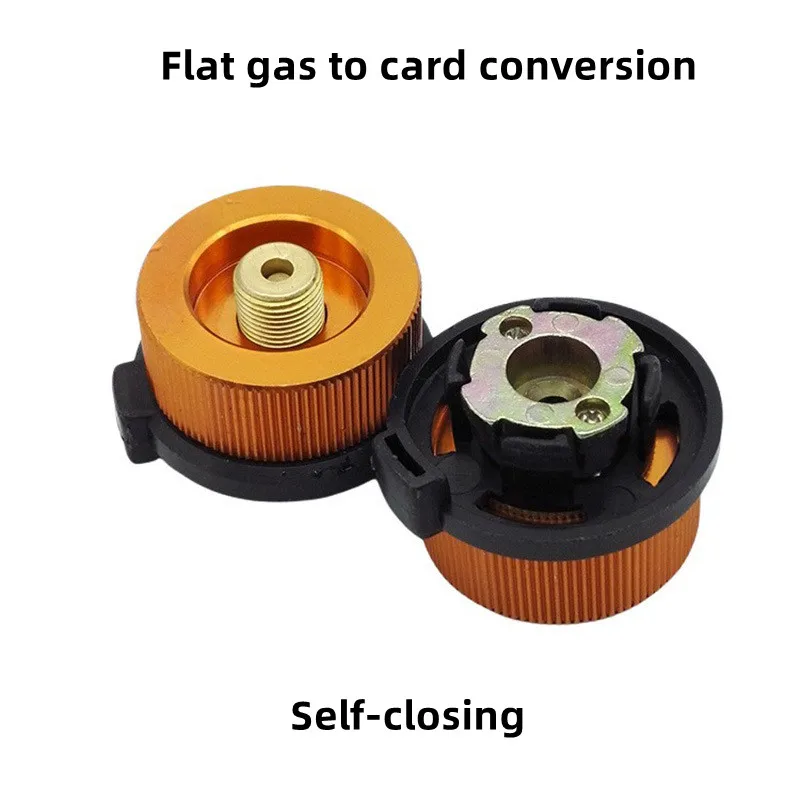 Outdoor Gas Stove Head Flat Gas Cylinder To Transfer Butane Gas Card Type Gas Cylinder Long Gas Cylinder Converter Connector