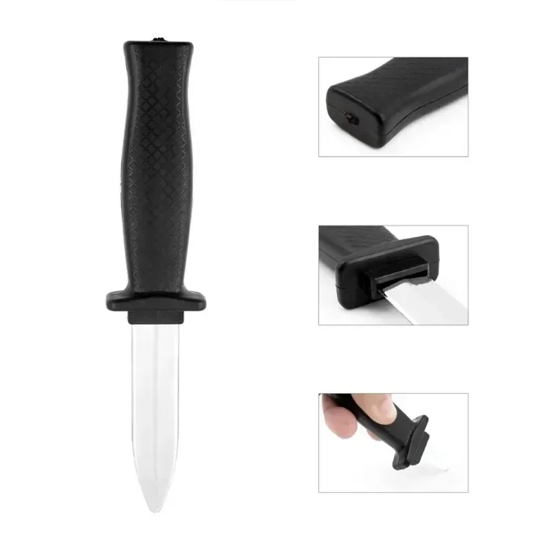 Halloween Props Fake Knives Joke Magic Plastic Retractable Knife Prank Props Knife Scary Trick Fake Dagger Prank Toy Fake Knife