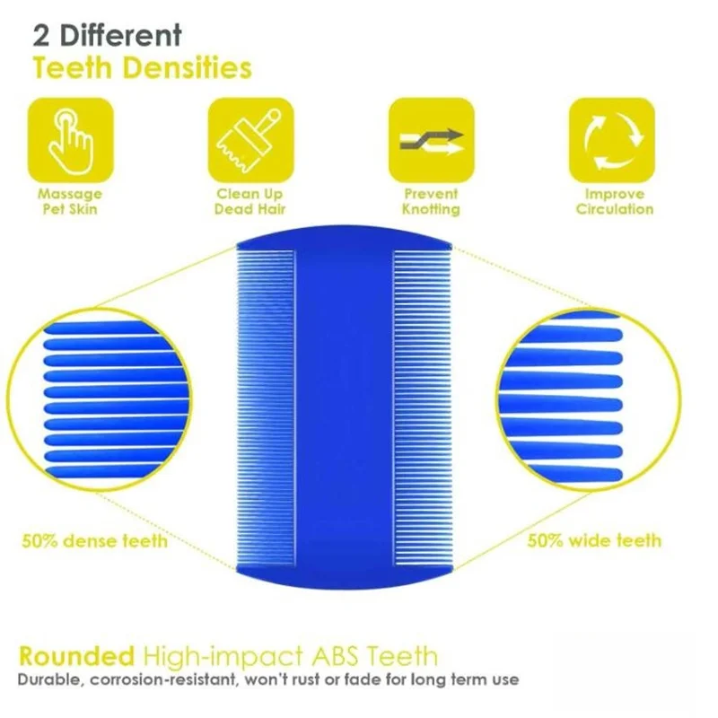 Set 4 Buah Sisir Hewan Peliharaan Sikat Deshedding Pijat Bersih untuk Anjing Kucing Kutu Kontrol Produk Perawan Rambut Sikat Jas Hujan Anjing