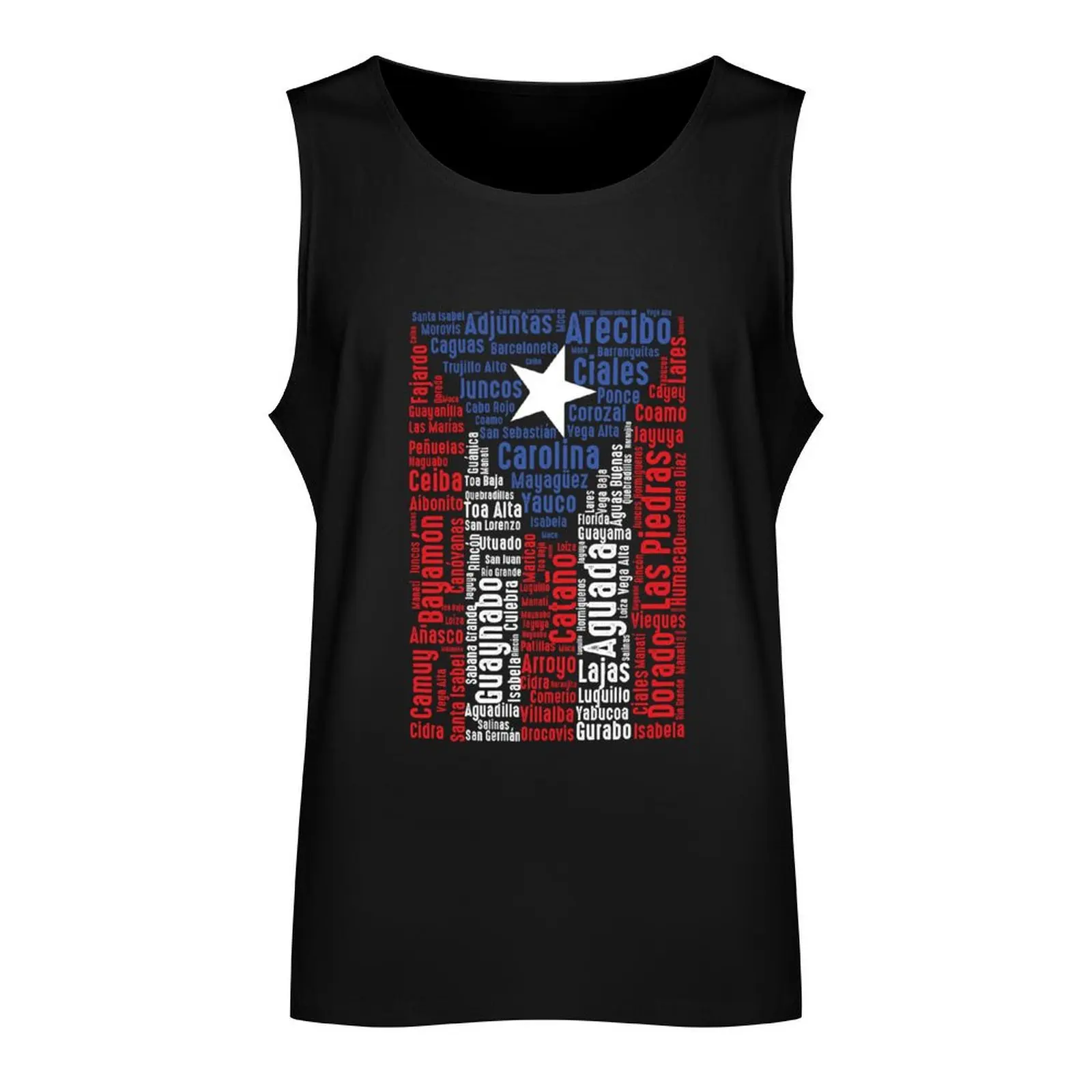 Puerto Rico Flag Gift Patriotic Puerto Rican Cities Salsa Tank Top gym clothes for man Man clothes for gym Sports shirt man