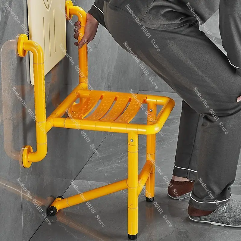 Elderly bathroom bathroom folding bath stool the elderly pregnant woman bath chair seat stool non-slip safety armrest