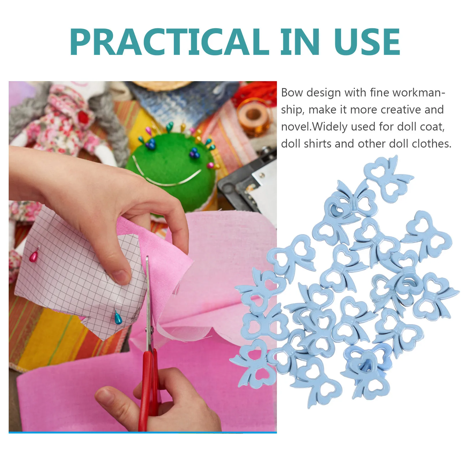 100 قطعة أزرار تصميم القوس سبيكة صغيرة الخياطة السحابات DIY بها بنفسك الملابس والاكسسوارات أزرار الزخرفية الأنيقة زر أنيق #6