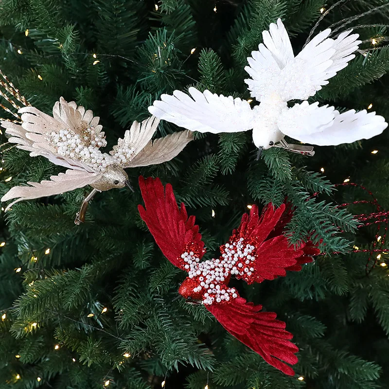 1/3PCS Christmas Hanging Ornament Plastic Multi Layer Wing Design Christmas Hanging Ornament Holiday Home Window Display