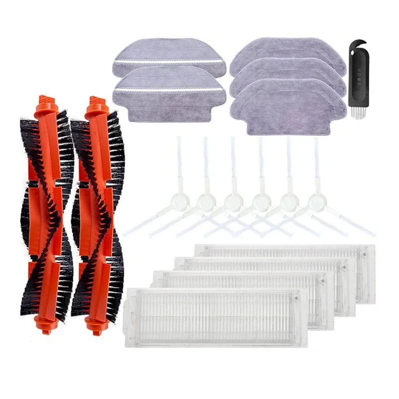 샤오미 미지아 미 로봇 진공 걸레 프로용 메인 사이드 브러시 헤파 필터 걸레, STYTJ02YM XMSTJQR2S 부품