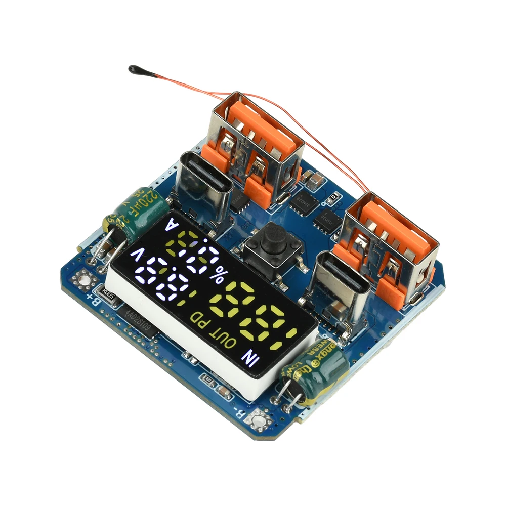 4S 100W PD Bidirektionales Buck-Boost-Modul 20V 5A Schnellladung Entladung mit Digitalanzeige für Lithium-Batterie-Powerbank