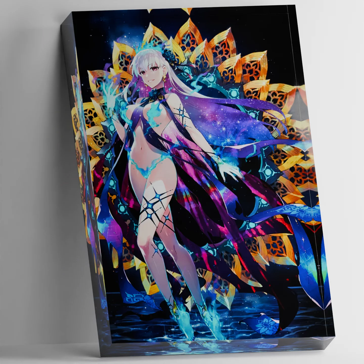 

Custom 3D Acrylic Block Fate Grand Order Kama FGO Figure Stand Cubo Holografico Print Your Image Gamer Desk Decor Gift