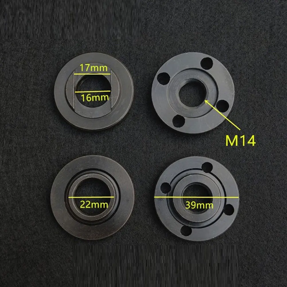 2 pz M14 Filettatura Smerigliatrice Angolare Flangia Dado Set Strumenti di Ricambio In Metallo 14mm Filettatura Mandrino Utensili Elettrici Smerigliatrici Dadi di Bloccaggio In Acciaio