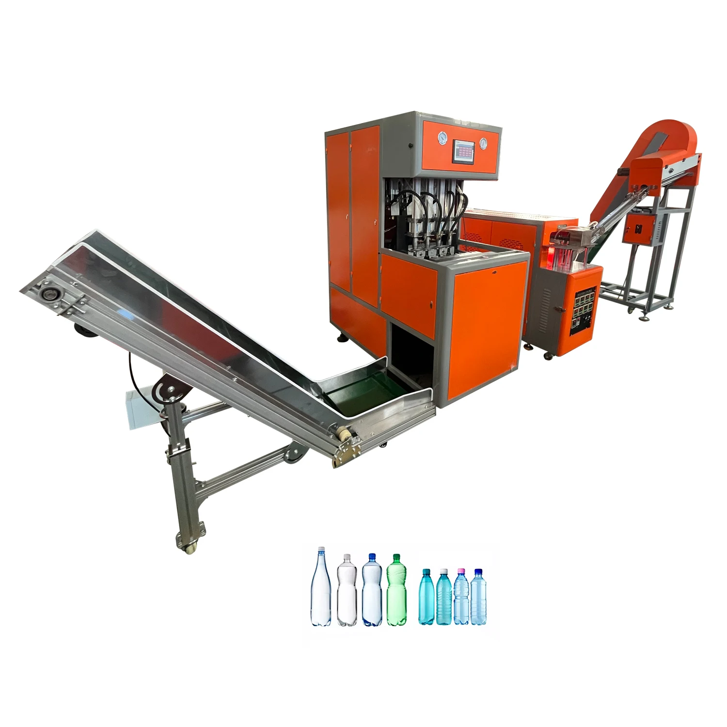 Customized Automatic Drop Bottle 4Cavity Semi-Automatic Blowing Machine Stretch Blow Moulding Equipment