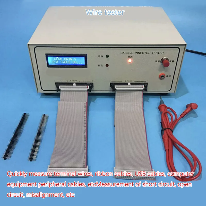 Flat Wire Harness Inspection Machine Dual-End Cable Detector For Break Short And Wrong Position Testing