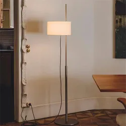 Japanese Floor Lamp Designer danish fabric Liftable wood lamp office Coffee Table reading lamp Salon foyer tall standing lights