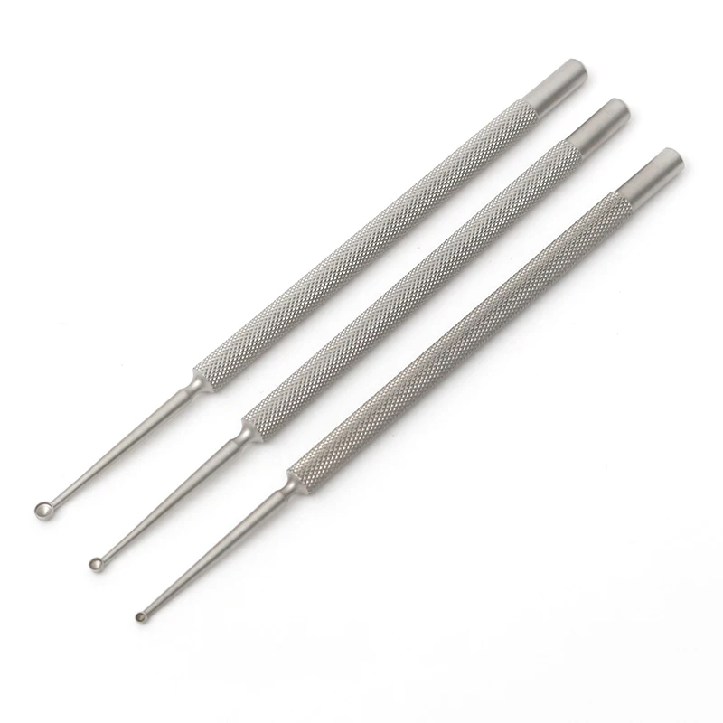 Curette per verruca morbida oftalmologia Meibomian Gland Curette oftalmologia microstrumento Curette per dermatologia ospedaliera