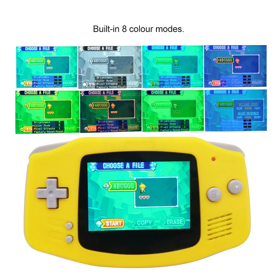 Легко установить 3,0 дюйма GBA IPS V5 комплекты ЖК-экранов для Gameboy Advance Console 15 уровней яркости Ретро Pixel mode с оболочкой чехол
